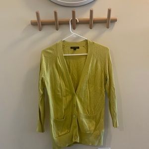 Green Cardigan, Banana Republic